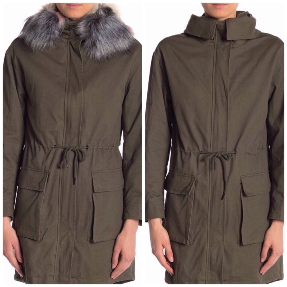 💥SALE 20%💥NWT,Bagatelle Faux Fur LinedParka,L,XL - Picture 4 of 7